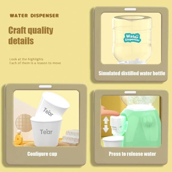 Drikkevannsdispenser Leketøy Simulering Kjøkkenleker BLÅ Blå[XJ]