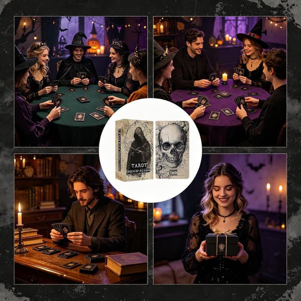 Oracle Deck Full English Divination retro bärbar 78 kort -