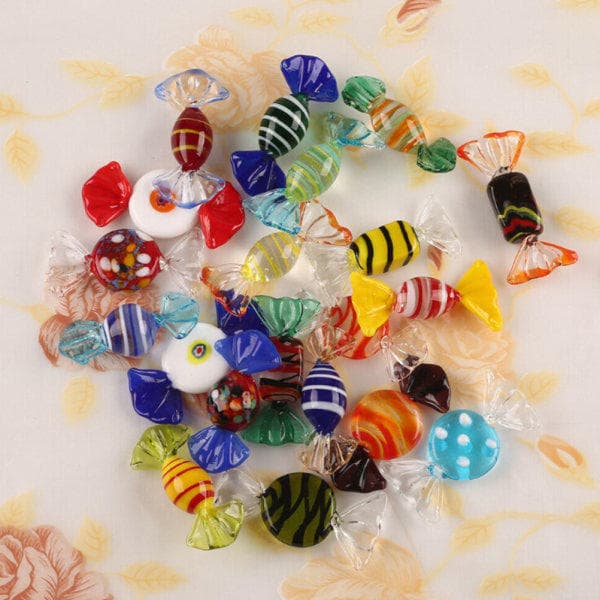 10 stk. Vintage glas slik bryllupsfest slik-FA-