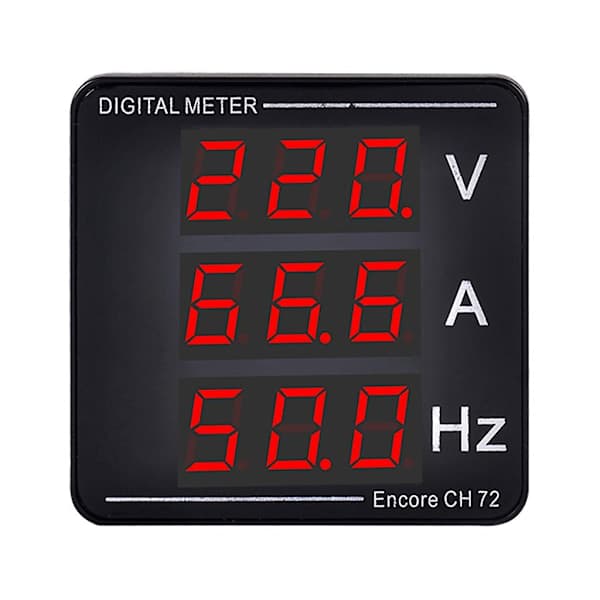 Højtydende Digital Voltmeter Amperemeter Panel AC50-500V 1-140A LED-Display 2025