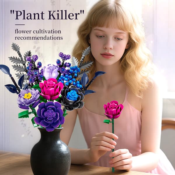 2025 Hellebore Building Block Set - Gothic Botanical Home Decor