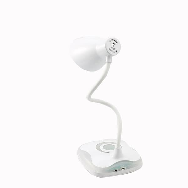 Bordlampe, USB oppladbar fleksibel hals, øyebeskyttelse, 3 lysstyrker