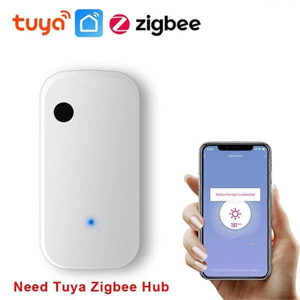 Tuya ZigBee lyssensor Smart Home belysningssensor APP Link Control lysstyrkedetektor belysningsautomation