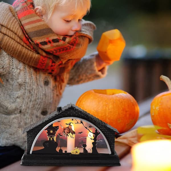 Halloween Natlys Natlys Hus Heks Skræk Dekoration