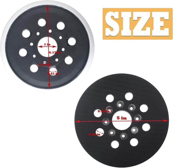 125 mm slibepude kompatibel med Bosch GEX 125-1 AE, PEX 220 A