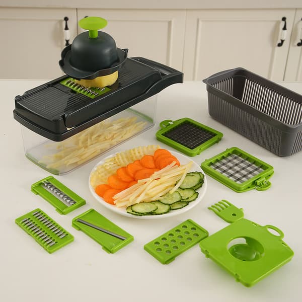 Container for vegetable chopper and onion chopper