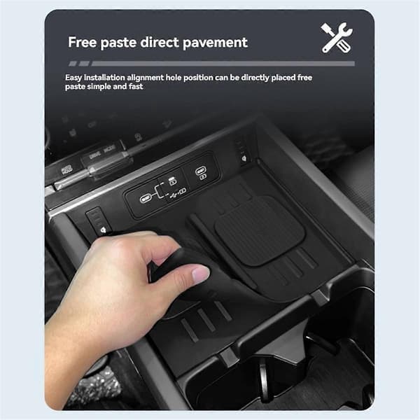Wireless Charging Pad for Car, Silicone Protective Mat for Hyundai Santa Fe 2024+