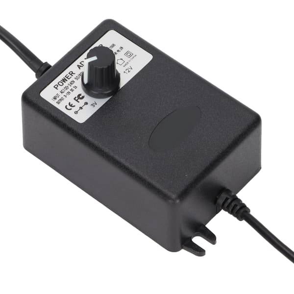 Strømadapter Justerbar Spændingshastighedsregulering 24W 2A Hurtigopladende Computerstrømadapter 100-240V US-stik