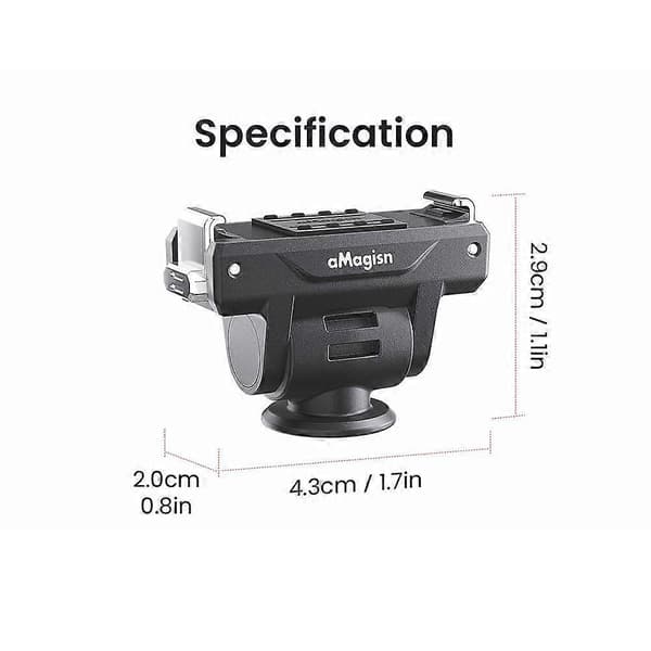 Adjustable Quick Release Adapter for OSMO Action 6 Magnetic Mount