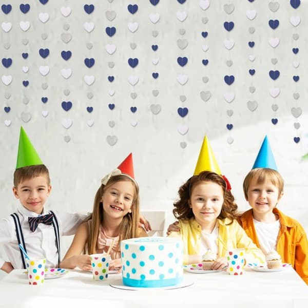 4 hjertegirlandere - papir - bryllup/Valentinsdag