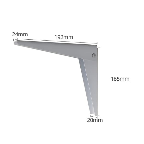 2 st vikbara väggfästen, 242 mm hyllkonsol hyllkonsoler metall vikbar vikbar konsol garagekonsol DIY vikbar Sh