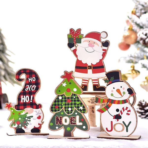 Julebordsdekoration --Nisse- Julepynt Juletræspynt 4 Stilarter