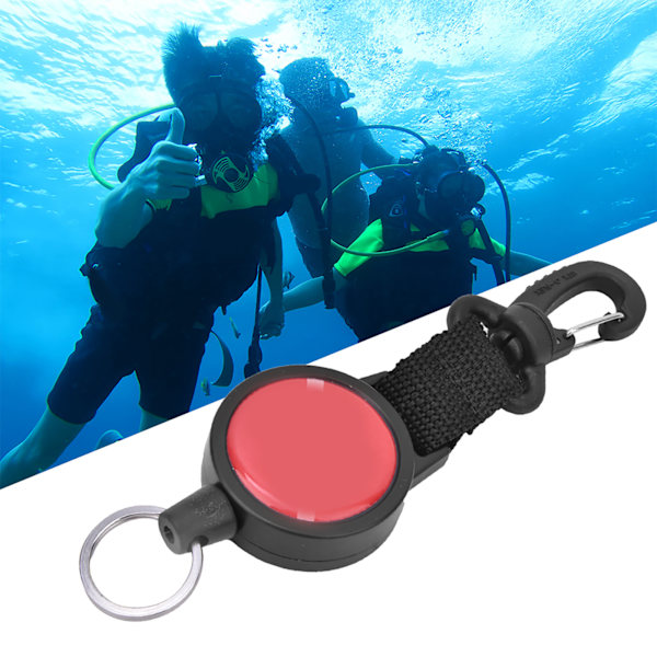 1pc Stainless Steel Diving Hook, Stretchable, Quick Release, Diving Accessory, Nylon Hanging Buckle