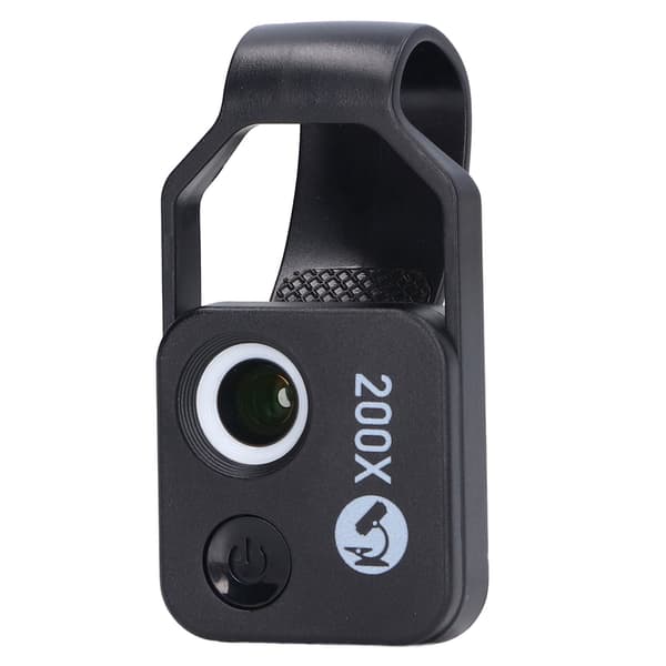 Mobile Phone Microscope Lens 200X High Definition LED Portable Phone Magnifier for Outdoor Use