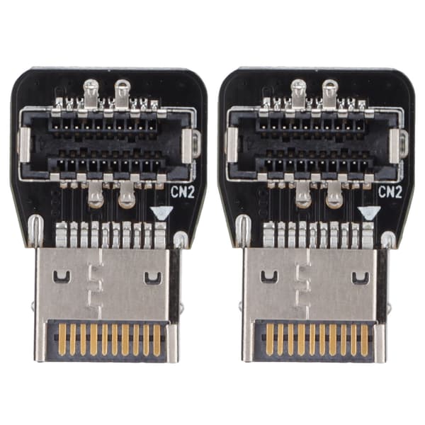 2 stk. adapter metal USB3.1 10 Gbps han til hun TypeE Plug Play udvidet dataadapter