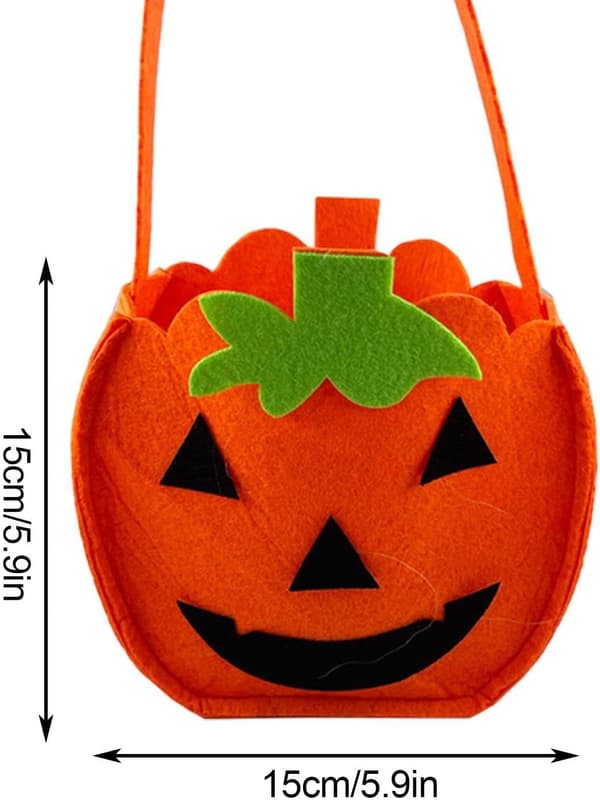 Godteposer til Halloween, 6 stk, Aprilfisk, fleece, Snacks -