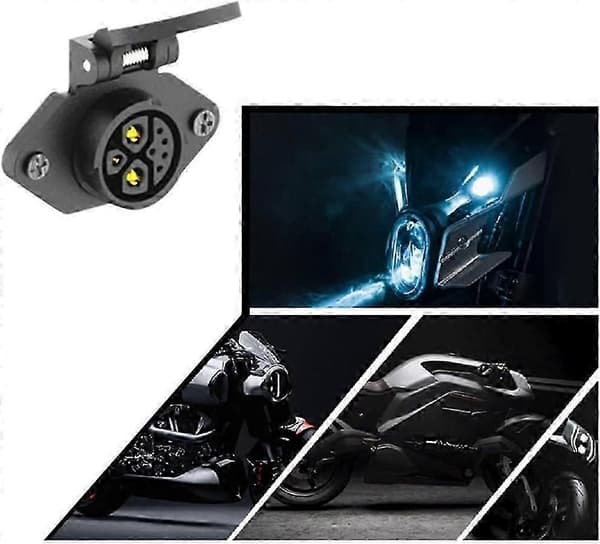 Motorcycle Charging Port IP67 Rated 8-Pin Connector and Socket Battery Connection (B) (FMY)