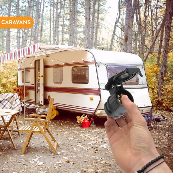 13-polet trailerstikadapter, 13 til 7-polet trailerstikadapter