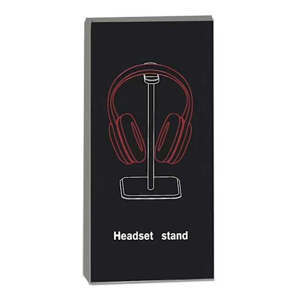 Sort Hovedtelefonstativ Hovedtelefonholder Headsetstativ Stativ til Hovedtelefoner