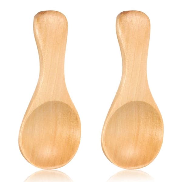 Small Wooden Spoon with Short Handle, Good for Small Jam Jars