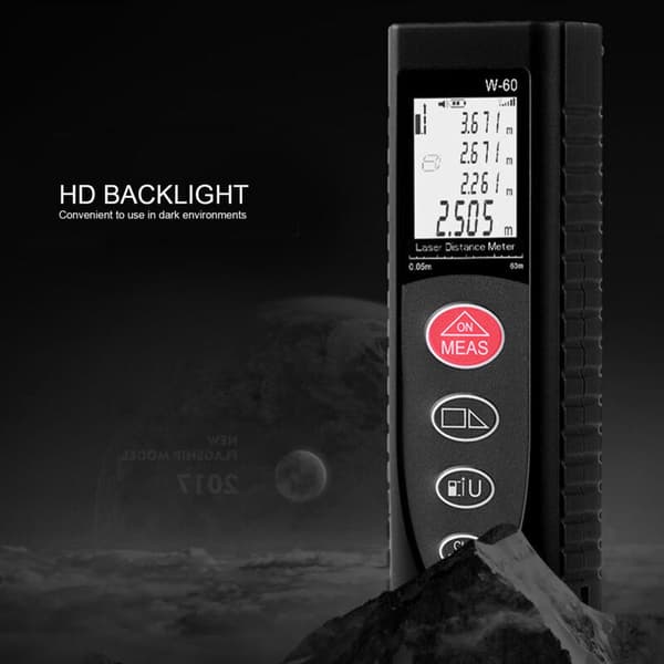 Mini Laser Distance Meter 60m Handheld Infrared Rangefinder Construction Measuring Tool
