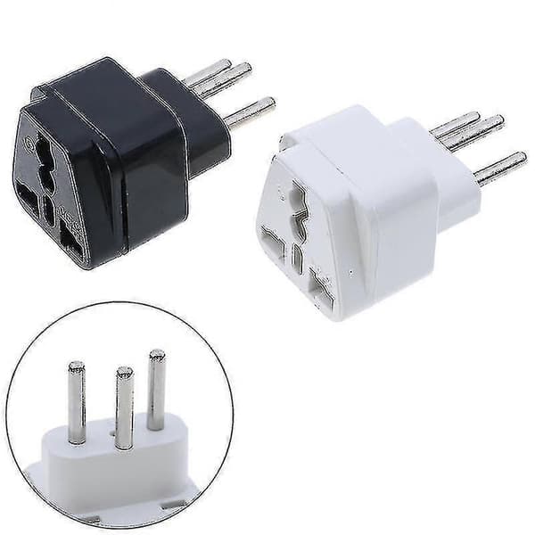 Universal UK/US/EU til Sveitsisk Sveits AC Strømkontakt Reiseadapter Omformer Hvit White