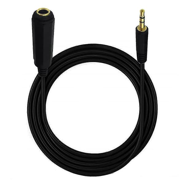 3,5 mm 1/8 \" Han til 6,35 mm 1/4 \" Hun Lydkabel Lydforlængerkabel 1,5 m TY