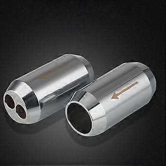 2 Pairs Aluminum Speaker Cable Splitters, 14mm 16mm Diameter, 2-Hole/1-Hole, Enhances Sound Experience 14mm 14mm