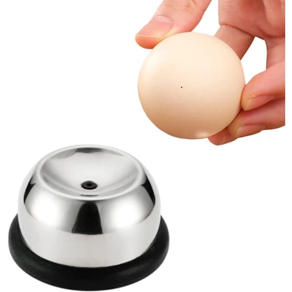 Egg Piercer with Separator for Raw/Soft-Boiled Eggs (Stainless Steel), take