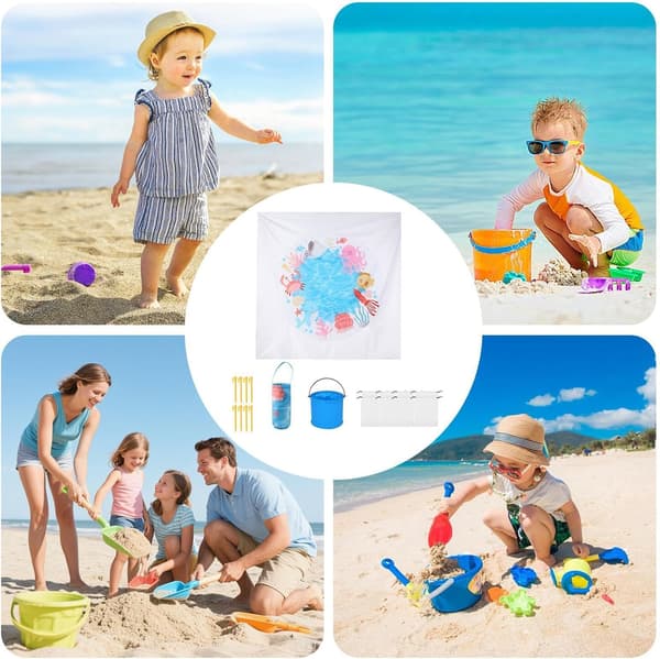 This 2-in-1 beach mat is waterproof and sand-repellent, suitable for both the beach and the pool. (FMY)