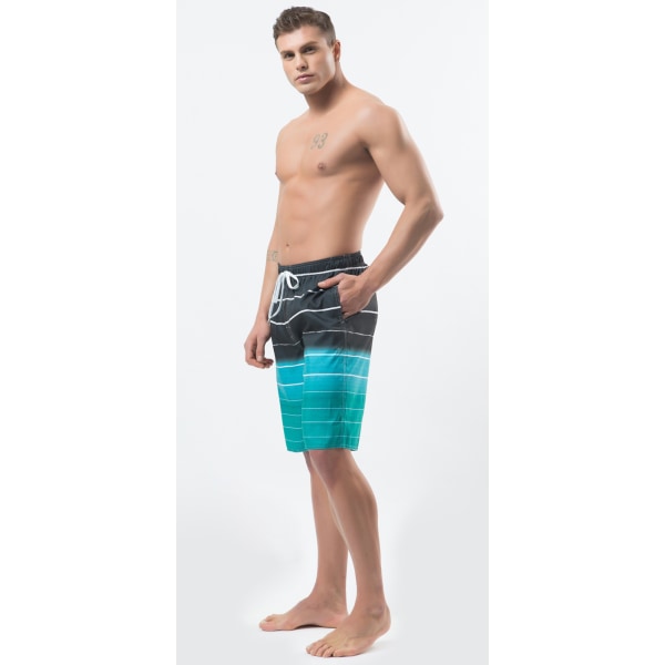 Men's striped beach shorts