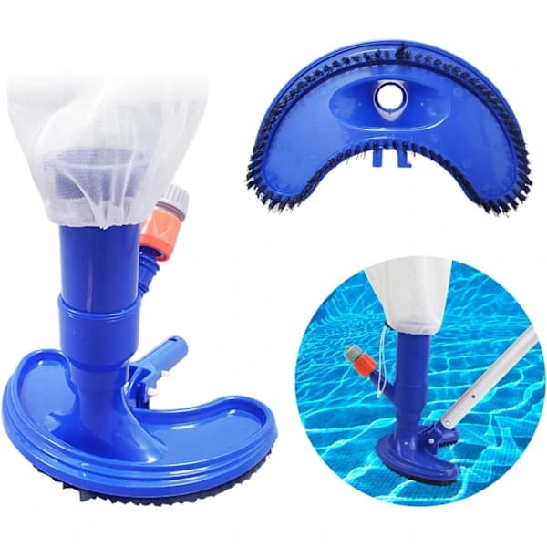 Pool Vacuum Cleaner - Thorough Pool Cleaner - Mini Floating Object - Cleaning Tool - Suction Nozzle - Fountain - Brush Cleaner (Without Pole)