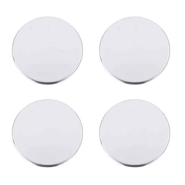 100 stk. 58 mm knapmaskinetilbehør Multifunktionelle matterede runde knapdele af blik til knapmaskine