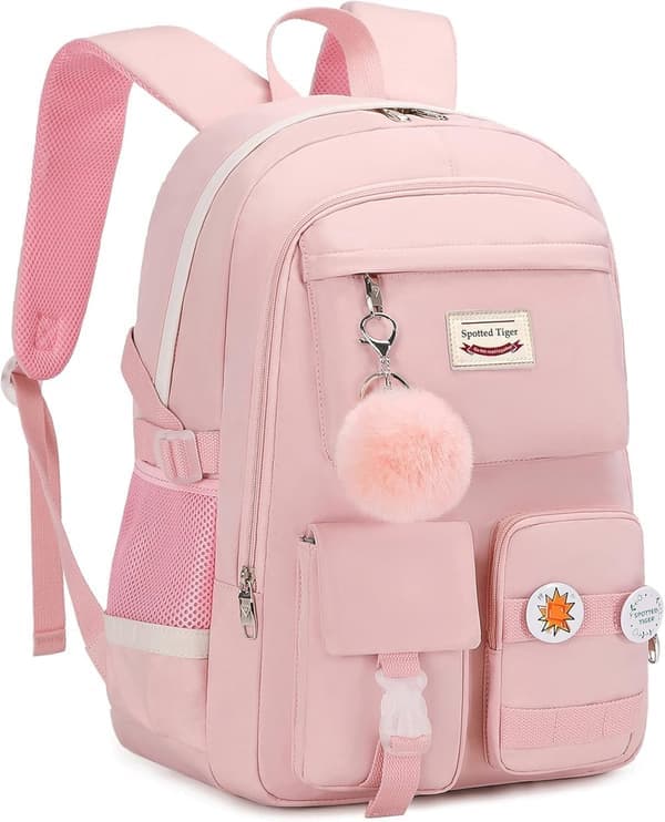 School Backpack for Schoolgirls - Cute School Bag for Elementary, Middle, and High School