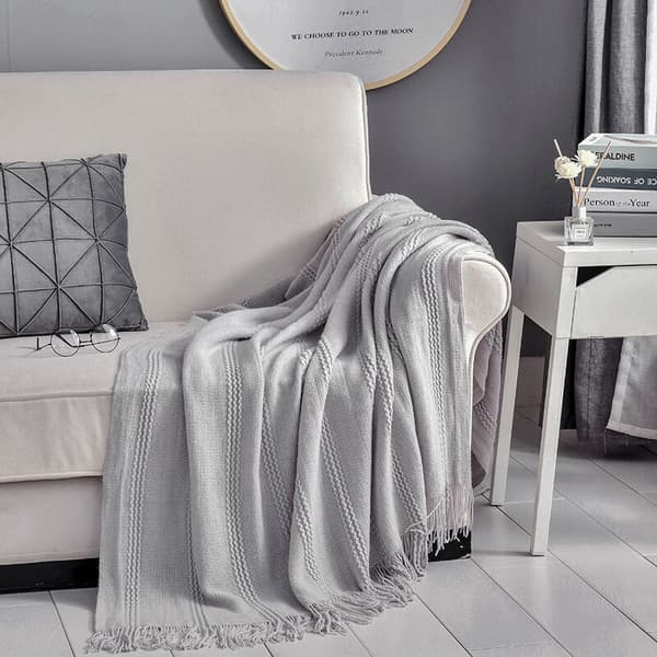 Hjem Sengetøy Duskete Teppe Sofa Sengeteppe Kontorteppe Reiseplaid Piknikteppe Fire Sesonger-Rosa