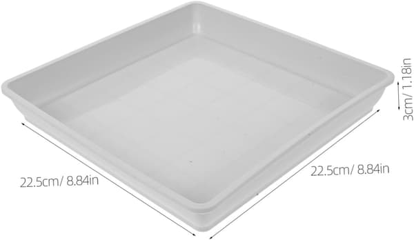 Firkantet understell for blomsterpotter 10 stk i plast