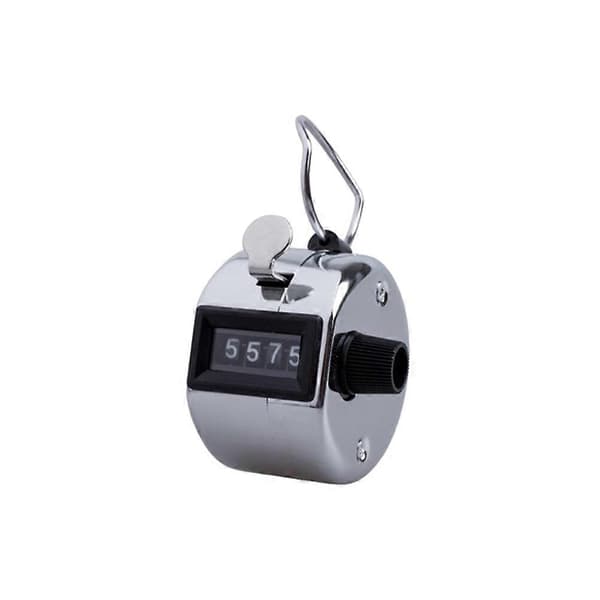 Heavy Duty Metallic 4-Digit Number Clicker Handheld Counter Tally Recorder