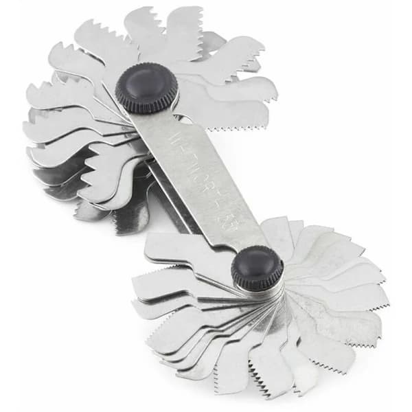 Thread Measuring Tool Thread Gauge 60 Degree Stainless Steel Screw Thread Measuring Tool (Metric & Imperial)