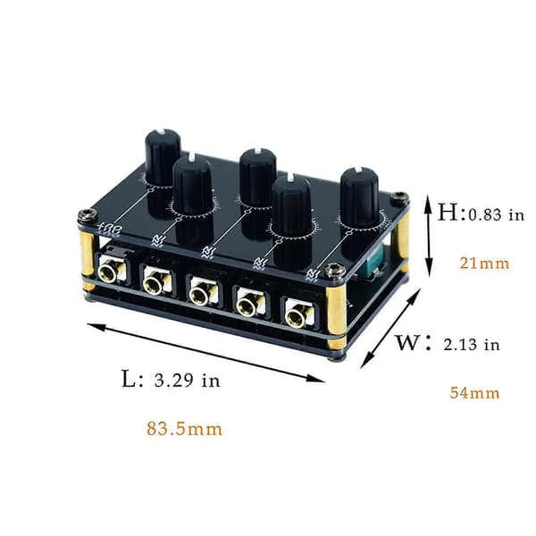 Mini 4-kanavainen 3,5 mm äänimikseri Pro Live Studio -konsolitallennus