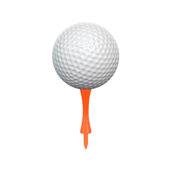 70 mm Golf Spikes Set med 100 Plast Orange