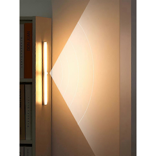 10CM Dimmable LED Cabinet Light with Motion Sensor - Silver, Rechargeable white 30cm white 30cm