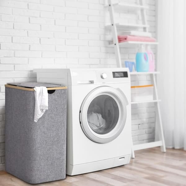 100L Laundry Basket with Lid Laundry Hamper with Handles Dirty Clothes Hamper, Large Foldable Laundry Basket with Inner Bag