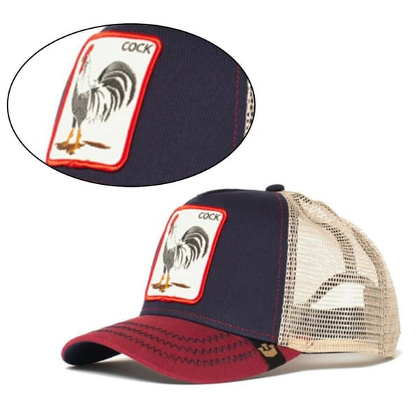 Truckerlue for menn - Mesh Baseball SnapBack Cap - The Farm