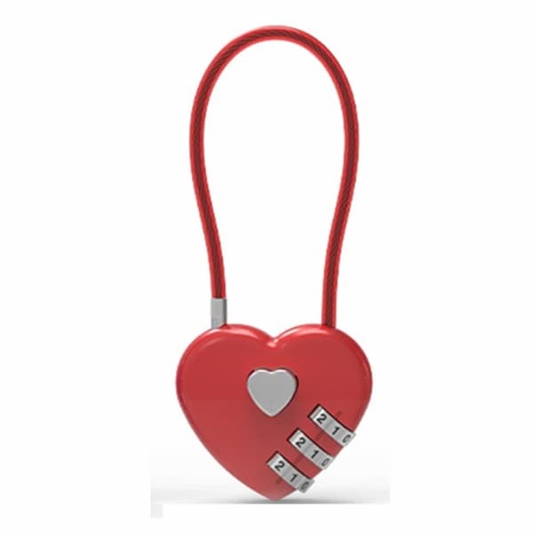 Heart 13.5 cm Combination Lock Padlock Storage Cabinet Code Lock