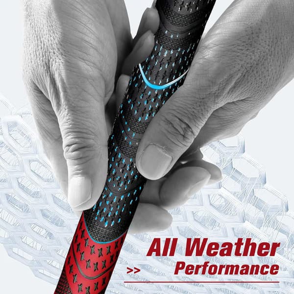 Golfgreb Sæt med 13 - Cord Rubber Compound Materiale, Hybrid Golfkølle Greb, All Weather Performance.