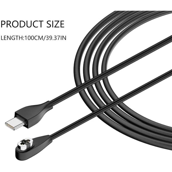[1-pakning] Magnetisk erstatningslader for AfterShokz Aeropex/OpenRun, OpenRun Mini, OpenRun Pro, OpenComm 2/UC benledningshodetelefoner