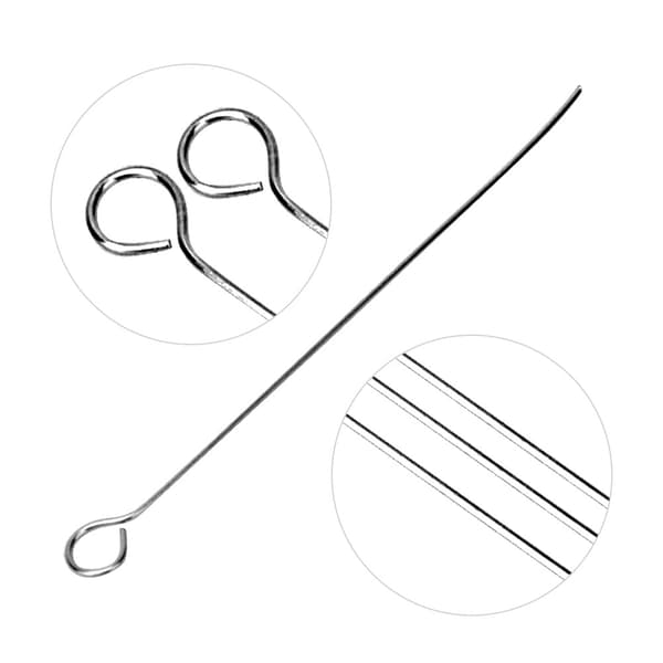 50 pcs Inoculating Loop Lab Bacterial Culture Microbiology Uses Nichrome Needle Tip
