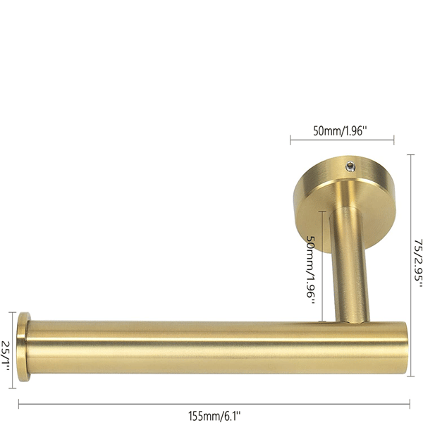 Badeværelse toiletpapirholder, Premium SUS304 rustfrit stål, ZQKLA