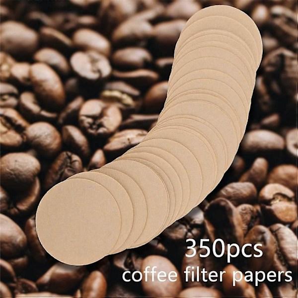 CASA 350 stk. Udskiftningspapirfiltre Runde kaffemaskinefiltre Engangsfiltre til kaffe- og espressomaskiner