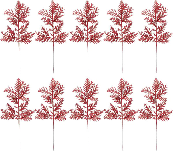10 Glitrende kunstige juleblade til DIY juletræ